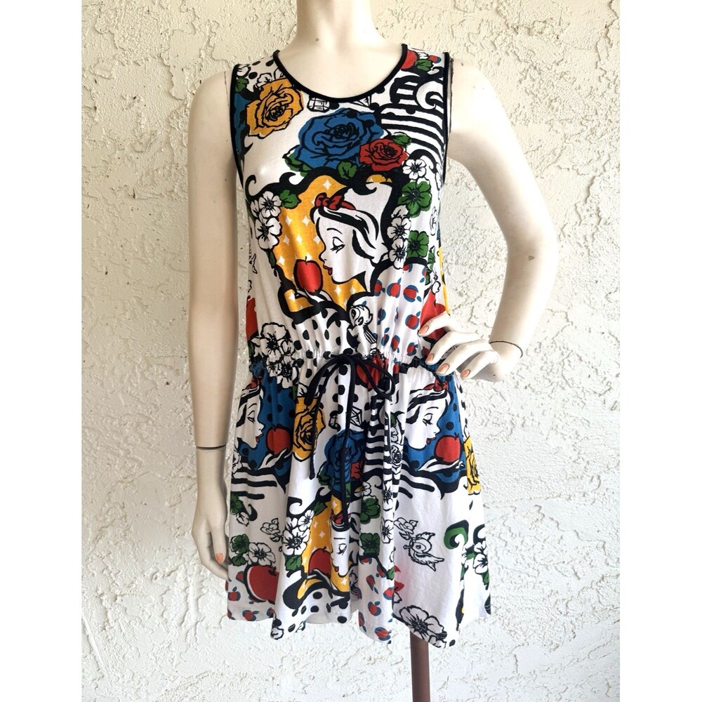 Tokyo DISNEY Resort Snow White Dress Adult Medium 100% Cotton Floral Apple Print